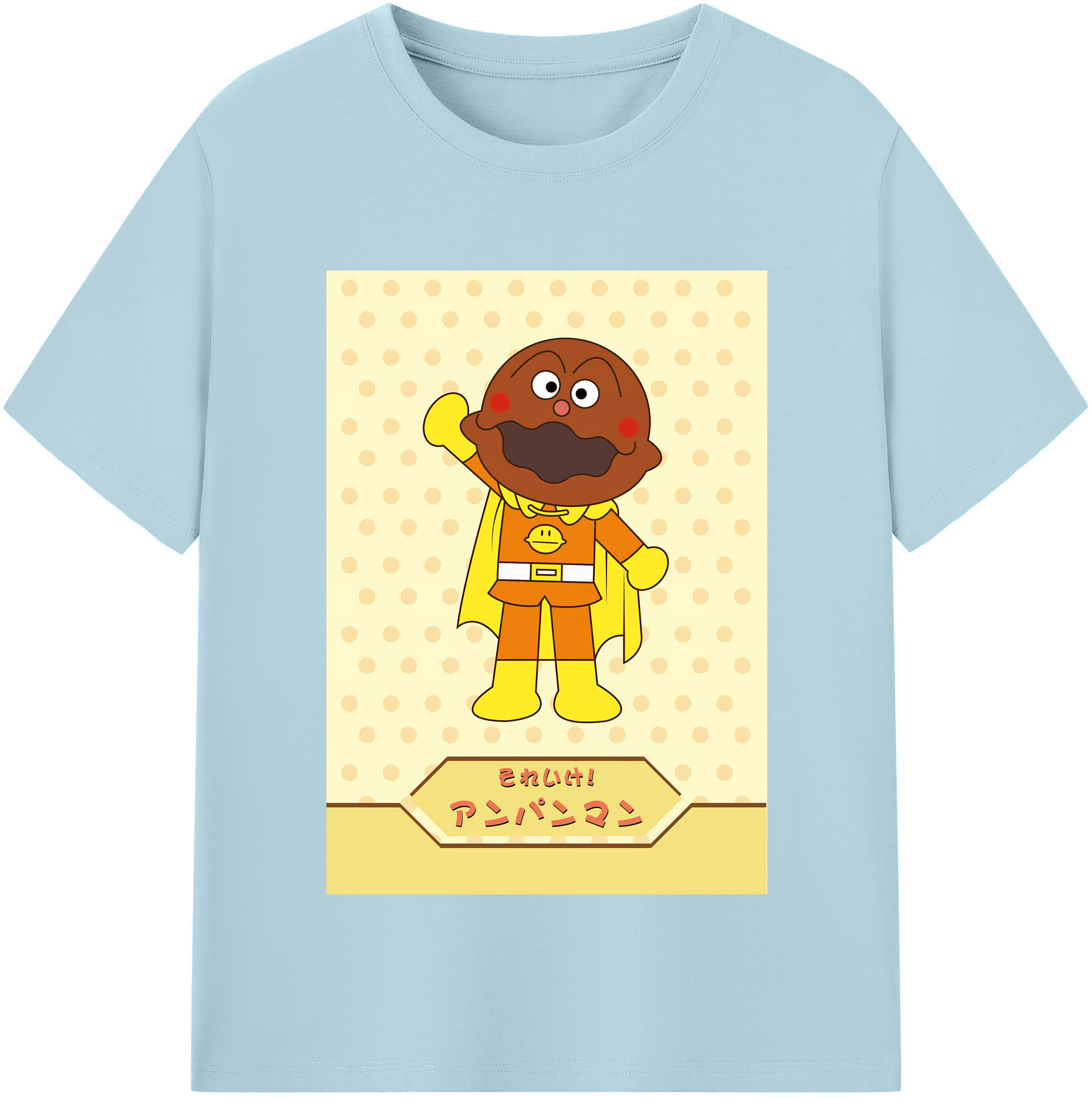 （画像用） アンパンマン Anpanman 綿100％半袖Tシャツ（フロントプリント）